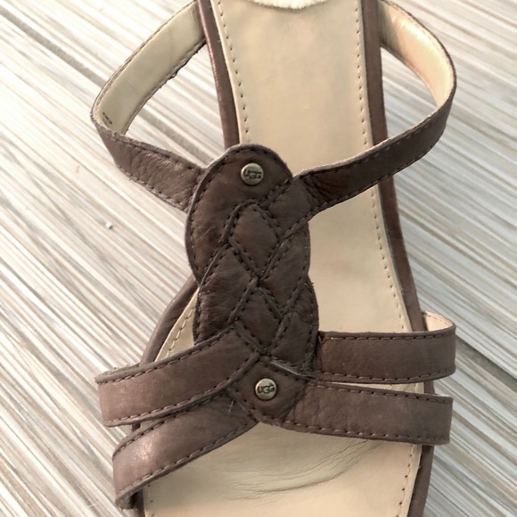 UGG Studded Wedge Sandal. EUC - Picture 3 of 5